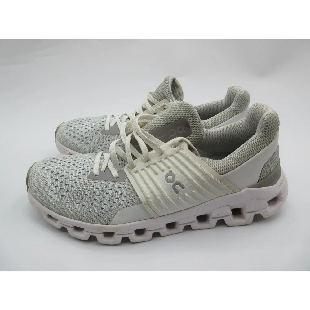 On Running Shoes Womens Size 8 Gray White Cloudswift CloudTec Helion Speedboard‎